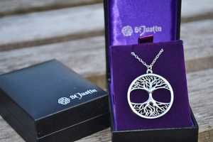 Ange Hardy custom designed necklace in a presentation box